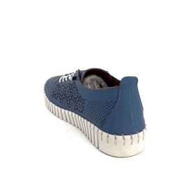 384-ivoire Ivoire Hy2020 Cuir Bleu Baskets