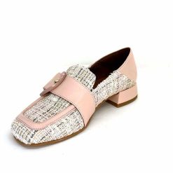 Philippe Morvan Philippe Morvan 5030 Pm01 Cuir & Textile Rose Mocassins