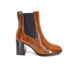 We Do Ivoire 99647A Cuir Vernis Ocra Bottines