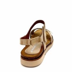 Ivoire0576a Xapatan 1633 Cuir Beige Blanc Or Plateformes