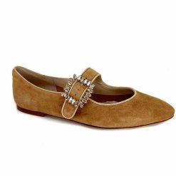 Ivoire0532 Ivoire H447 Sf28 Daim Camel Ballerines