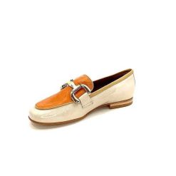 JHay Jhay 2213 Cuir Beige Orange Mocassins