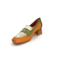 Hispanitas Hispanitas Chv 243277 Cuir Beige Orange Vert Mocassins