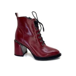 Elue Par Nous Elue Par Nous Paliki Cuir Rouge Bottines