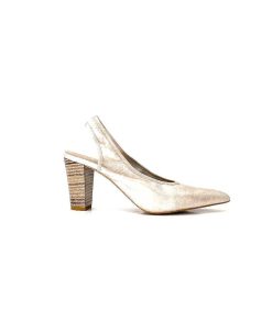 qootum- modascoop Qootum 13940 Luna Cuir Beige Escarpins