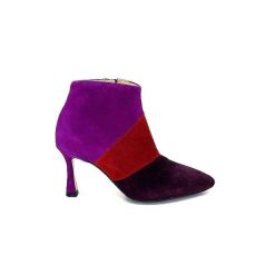 l'arianna L'Arianna Tr1672 Daim Prune Rouge Fushia Bottines