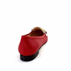 Ivoire0200 Ivoire 8002 For Cuir Rouge Blanc Ballerines