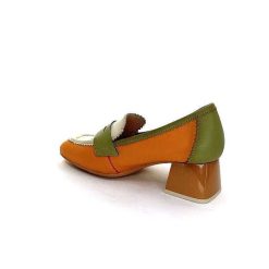 Hispanitas Hispanitas Chv 243277 Cuir Beige Orange Vert Mocassins