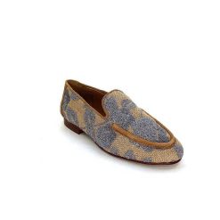 Pedro Miralles Pedro Miralles 14583 Textile Beige Glitter Bleu Ciel Mocassins