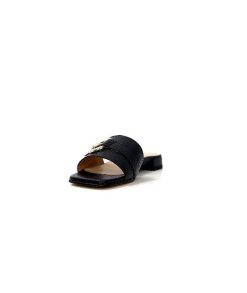 Ivoire0346a Ivoire 22682 Cuir Noir Mules