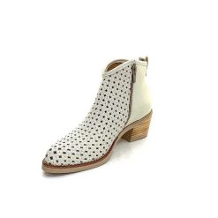 MKD Mkd Ferial Cuir Creme Blanc Bottines Ete