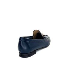 Ivoire0236a Ivoire 54564Dl Cuir Bleu Marine Mocassins