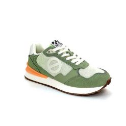 No Name No Name Tova Runner W Daim Vert Textile Vert Blanc Orange Baskets