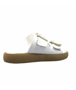 top tris srl Ivoire 8022-02 Cuir Blanc Mules