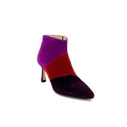 l'arianna L'Arianna Tr1672 Daim Prune Rouge Fushia Bottines