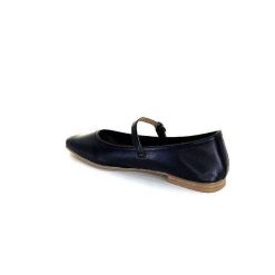 We Do Ivoire 55362 Cuir Noir Ballerines