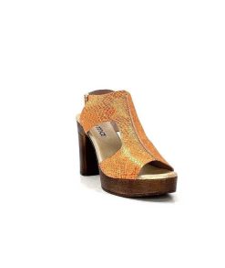 Myma Myma 6580/01 Cuir Metal Orange Sandales