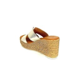 oh my sandals - innova footwear Ivoire 5458 Cuir Or Mules