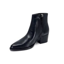 Ivoire0104a Ivoire 46105 Cuir Noir Bottines