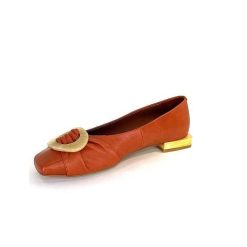 angel alarcon Angel Alarcon 24004 Cuir Orange Ballerines