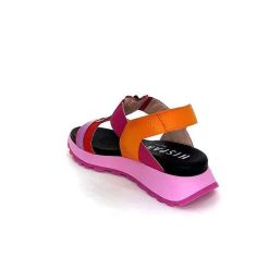 Hispanitas Hispanitas Chv 243308 Cuir Rouge Orange Fuschia Plateformes