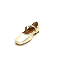 We Do Ivoire 55362 Cuir Metal Dore Ballerines