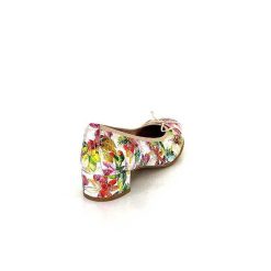 Ivoire0036a Ivoire Kat Azucena Cuir Imprime Multicolore Ballerines