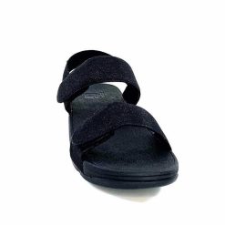 Fitflop Fitflop Ga2/90 Textile Glitter Noir Sandales