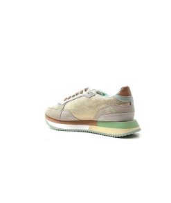 No Name No Name Mia Jogger Daim Textile Beige Pastel Vert Baskets