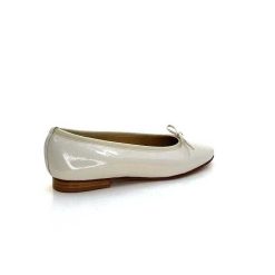 l'arianna L'Arianna 1705 Cuir Vernis Creme Ballerines