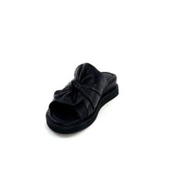 Ivoire-354 Ivoire 107911 Cuir Noir Mules