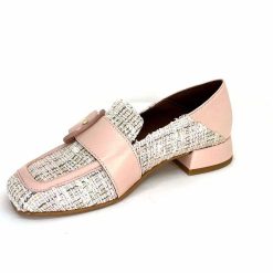 Philippe Morvan Philippe Morvan 5030 Pm01 Cuir & Textile Rose Mocassins