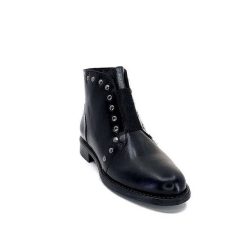 Ivoire0381b Ivoire 7553 Cuir Noir Bottines