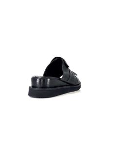 Ivoire-354 Ivoire 107911 Cuir Noir Mules