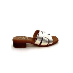 oh my sandals - innova footwear Ivoire 5343 Cuir Or Mules