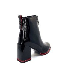 Elue Par Nous Elue Par Nous Paella Cuir Noir Vernis Bottines