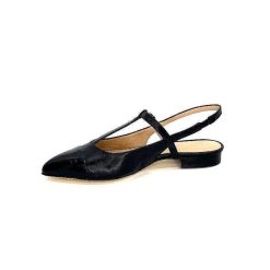 Ivoire0347b Ivoire Ch788 Cuir Noir Ballerines