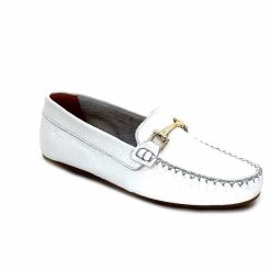 Ivoire0209b Ivoire 12052 Cuir Blanc Mocassins