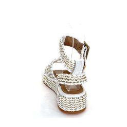 Ivoire0467a Fiorina S148 J699 Raffia Blanc Dore Plateformes