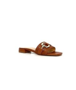 Ivoire0346a Ivoire 22682 Cuir Marron Mules