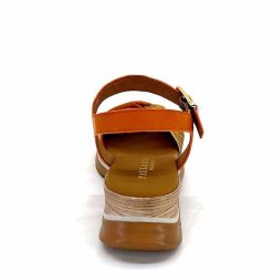 Paula Urban Paula Urban 24611 Cuir Orange Blanc Plateformes