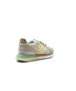 No Name No Name Mia Jogger Daim Textile Beige Pastel Vert Baskets