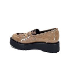 Ivoire0130a Ivoire 1M4883 Cuir Vernis Marron Mocassins