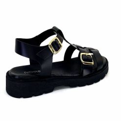 We Do Ivoire 45420A Cuir Noir Plateformes