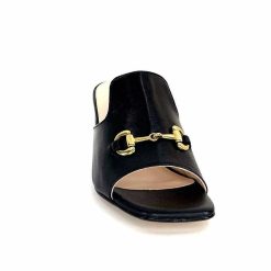 Ivoire0352 Ivoire K166 Caraibi2 Cuir Noir Mules