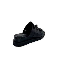 Ivoire-354 Ivoire 107911 Cuir Noir Mules