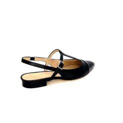 Ivoire0347b Ivoire Ch788 Cuir Noir Ballerines