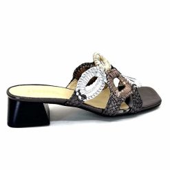 Ivoire0303 Ivoire 21036 Cuir Anthracite Mules