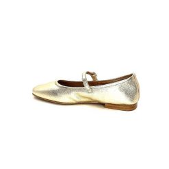 We Do Ivoire 55362 Cuir Metal Dore Ballerines