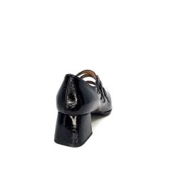 plumers Ivoire 4145 Cuir Vernis Noir Ballerines